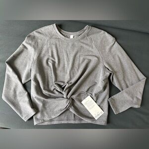 Lululemon Tuck & Gather Pullover Top - Heather Mod Black - Women’s Size 10 - NWT
